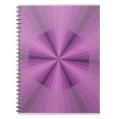 Lila optisches Illusion-Notebook Notizblock (Vorderseite)