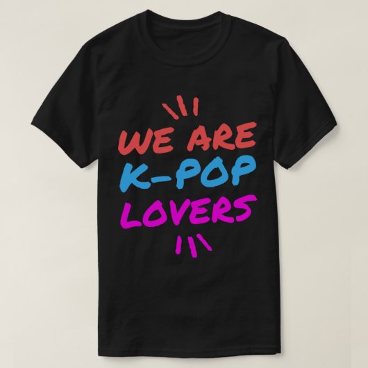 Lila Orange&amp_ Blue Niedlicher K-Pop Lover T-Shirt (Design vorne)