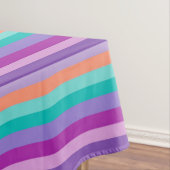Lila Orange Blue Streifen Tischdecke (Beispiel)