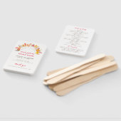 Lila Orange Boho Wildblume Foliage Hochzeit Fächer (Non-assembled)