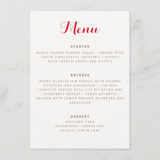 Lila Orange Boho Wildblume Foliage Hochzeit Menükarte (Vorderseite)