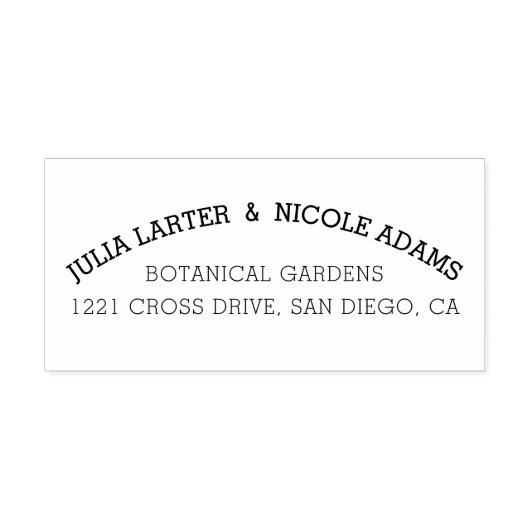 Lila Orange Boho Wildblume Foliage Hochzeit Permastempel (Design)