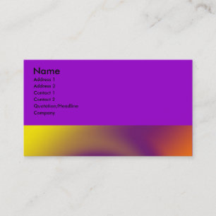 lila Orange des Strudels Visitenkarte