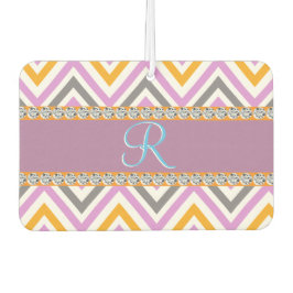 Lila Orange Diamond Zickzack Autolufterfrischer