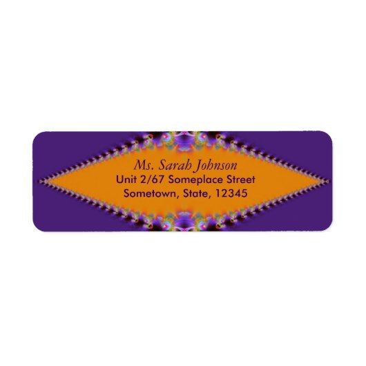 Lila Orange : Fraktal Lace : (Vorne)