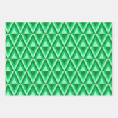 LILA ORANGE GREEN MARDI GRAS PATTERS GESCHENKPAPIER SET (Vorderseite 3)