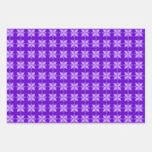 LILA ORANGE GREEN MARDI GRAS PATTERS GESCHENKPAPIER SET (Vorderseite 2)