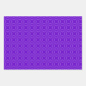 LILA ORANGE GREEN MARDI GRAS PATTERS GESCHENKPAPIER SET (Vorderseite 2)