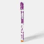 Lila Orange Multilingual Typografy Vielen Dank Case-Mate iPhone Hülle (Rückseite / Links)