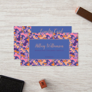 Lila Orange Pink Hunde Knochenpflege L Treuekarte