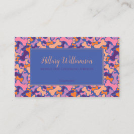 Lila Orange Pink Hunde Knochenpflege L Treuekarte