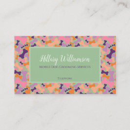 Lila Orange Pink Hundeltierzuchtdienst Treuekarte