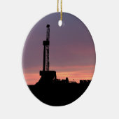 Lila orange Sonnenuntergang der Keramik Ornament (Rechts)