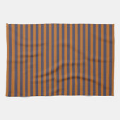 Lila Orange Streifen Muster Geschirrtuch (Horizontal)