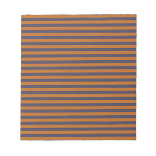 Lila Orange Streifenmuster Notizblock