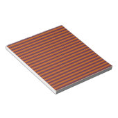 Lila Orange Streifenmuster Notizblock (angewinkelt)