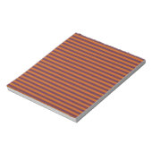 Lila Orange Streifenmuster Notizblock (Rotiert)