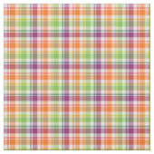 Lila, orange und kalkgrüne Mode Kariert Stoff (Muster)