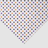 Lila orange und schwarzes Halloween-Seidenpapier Seidenpapier (Ausschnitt)