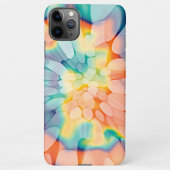 Lila-orange-weiße Gefärbte Krawatte iPhone Hülle (Rückseite)