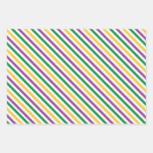 LILA ORANGE YELLOW MARDI GARS THEMA GESCHENKPAPIER SET (Vorderseite 2)