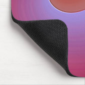lila orangefarbene Glaze - Moderner abstrakter Loo Mousepad (Ecke)