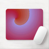 lila orangefarbene Glaze - Moderner abstrakter Loo Mousepad (Mit Mouse)