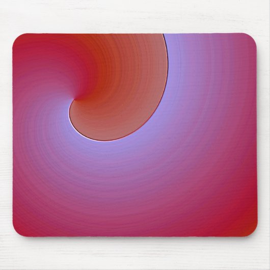 lila orangefarbene Glaze - Moderner abstrakter Loo Mousepad (Vorne)