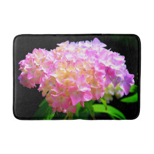 Lila-orangefarbene Hydrangeas Badematte