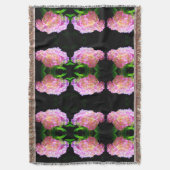 Lila-orangefarbene Hydrangeas Decke (Vorderseite Vertikal)