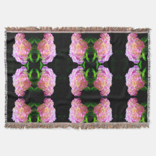 Lila-orangefarbene Hydrangeas Decke