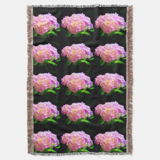 Lila-orangefarbene Hydrangeas Decke (Vorderseite Vertikal)