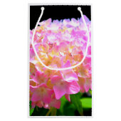 Lila-orangefarbene Hydrangeas Kleine Geschenktüte (Rückseite)