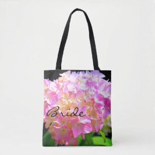 Lila-orangefarbene Hydrangeas Tasche