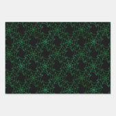 Lila, orangefarbene und grüne Folien und schwarze Geschenkpapier Set (Vorderseite 3)