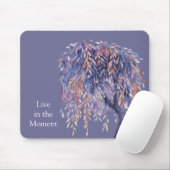 Lila Orangen Blätter Baum Mousepad (Mit Mouse)