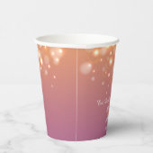 Lila Orangenbläschen Pappbecher (Rechts)