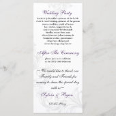 lila Orangenliebhaberprogramme Programm (Rückseite)