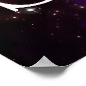 Lila Orangennebel Inspiration Poster (Ecke)