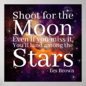 Lila Orangennebel Inspiration Poster (Vorne)