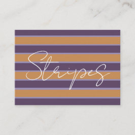 Lila Orangenstreifen Visitenkarte