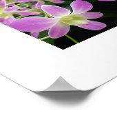 Lila Orchid-Abstrakt-Poster Poster (Ecke)
