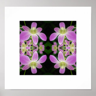 Lila Orchid-Abstrakt-Poster Poster