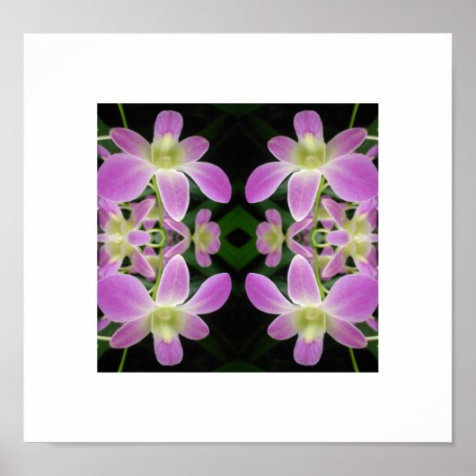 Lila Orchid-Abstrakt-Poster Poster (Vorne)