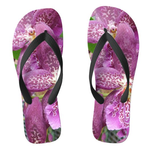 Lila Orchid Badesandalen (Fußbett)