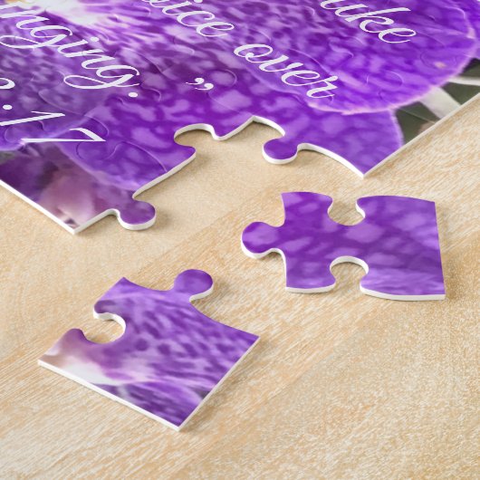 Lila Orchid-/Bibelpuzzle Puzzle (Seite)