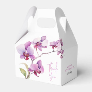Lila Orchid-Blume Blossom Geburtstag Geschenkschachtel