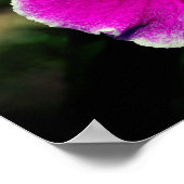 Lila Orchid-Blume-Center Nah Poster (Ecke)