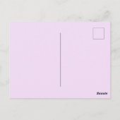 Lila Orchid-Blume danke Karte (Rückseite)