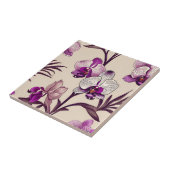 Lila Orchid-Blume Fliese (Seite)